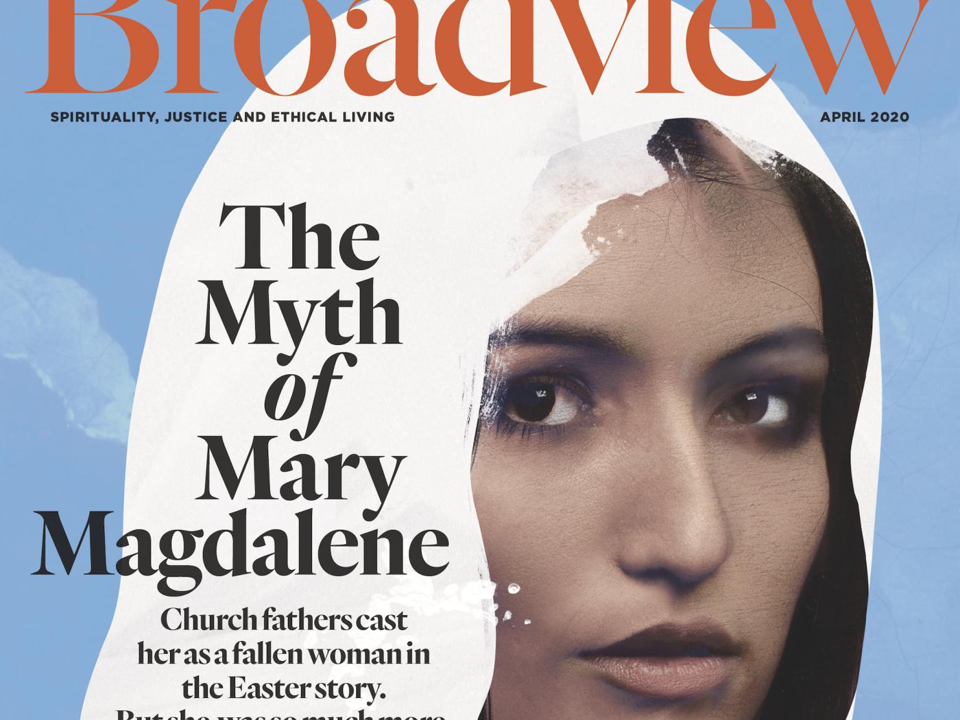 Broadview's April 2020 cover, which won an honourable mention in the magazine cover category at the 2021 ACP Awards.